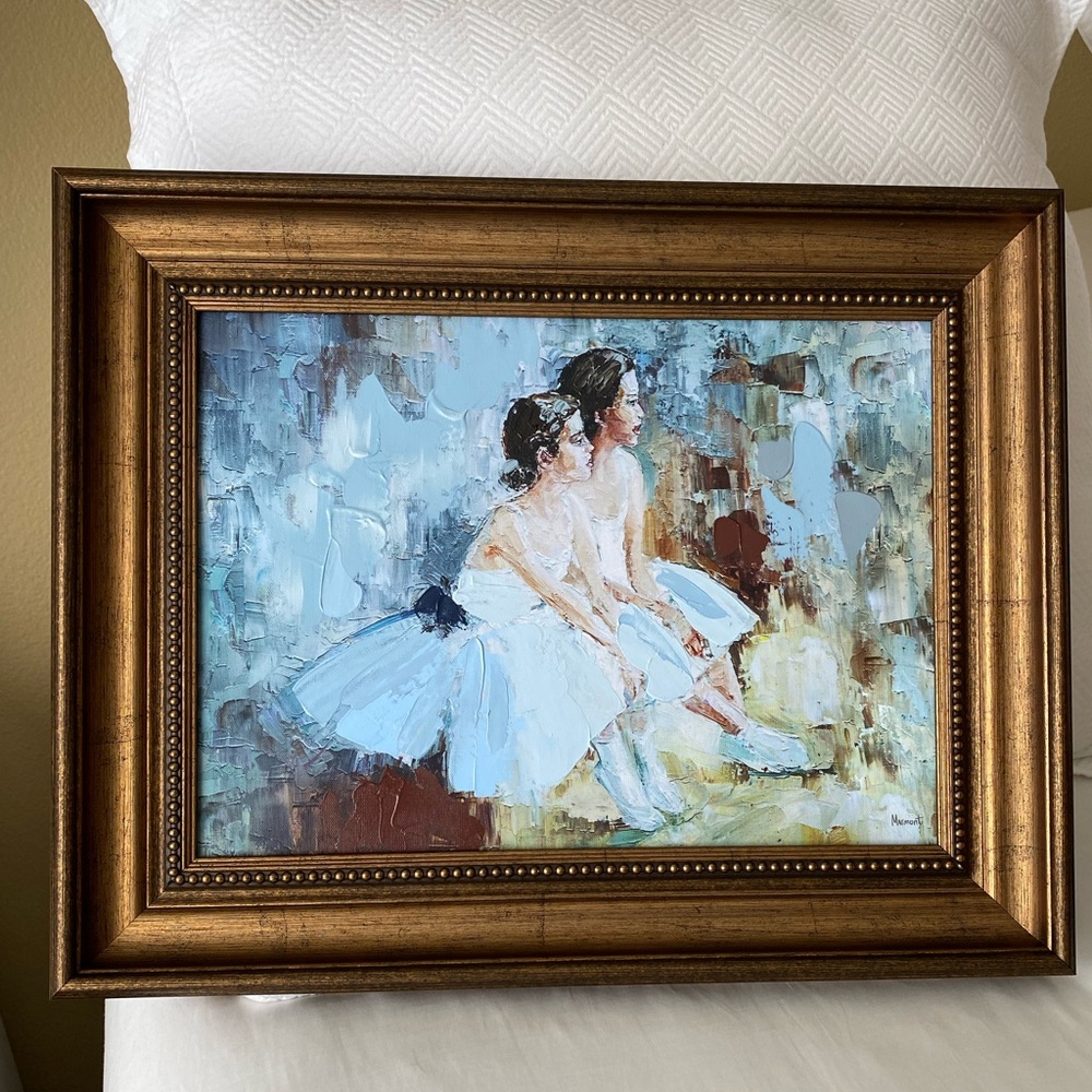 NEW! Ballerinas Art Portrait Frame Wall Decor